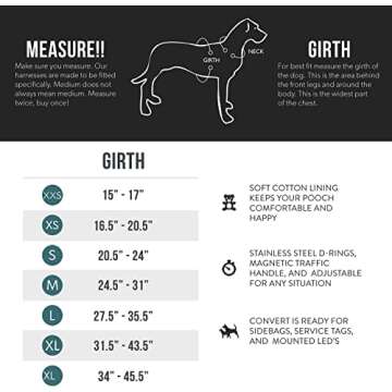 EzyDog Convert Trail-Ready Outdoor Adjustable Dog Harness - Perfect for Hiking, Walking, and Doubles as a Service Dog Vest - Superior Comfort Design with a Durable Traffic Handle (Medium, Blue)