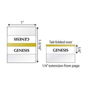 Tabbies Gold-Edged Bible Indexing Tabs for Easy Navigation