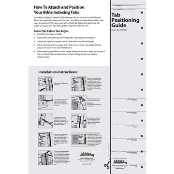 Tabbies Gold-Edged Bible Indexing Tabs for Easy Navigation