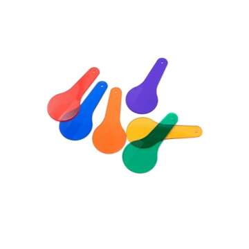 6Pcs Color Paddles, Transparent Color Paddles, Color Learning, Optics Color Filter Plate Montessori Educational Science Educational Painting Color Drawing Cognition Science Education,Color Science