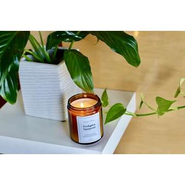 All-Natural Eucalyptus Peppermint Candle - Eco-Friendly & Pet Safe