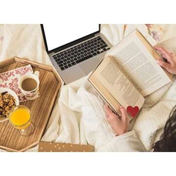 18 PCS Leather Bookmarks for Women with Heart Shape, Cute Corner Bookmark, Book Accessories for Reading Lovers, Book Markers for Women, Bookmarks for Book Lovers by HNQCPCVU (18PCS Heart)