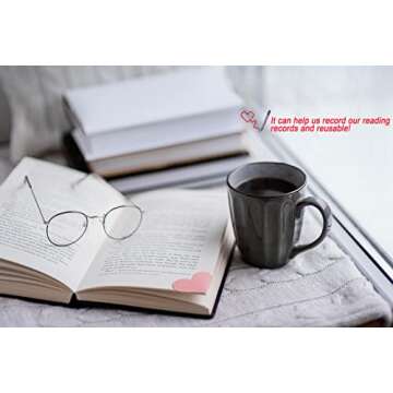 18 PCS Leather Bookmarks for Women with Heart Shape, Cute Corner Bookmark, Book Accessories for Reading Lovers, Book Markers for Women, Bookmarks for Book Lovers by HNQCPCVU (18PCS Heart)