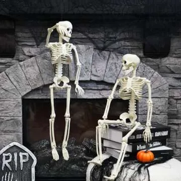 26-Inch NEROSUN Halloween Skeletons for Spooky Decor