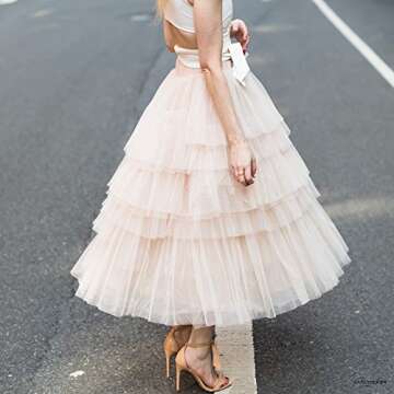 Chicwish Pink Tiered Tulle Skirt for Special Occasions