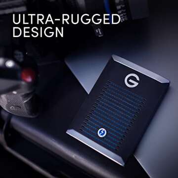 SanDisk Professional 1TB G-DRIVE PRO SSD - Ultra-Rugged Portable External NVMe Solid State Drive, Up to 2800MB/s, Thunderbolt 3 (40Gbps) - SDPS51F-001T-GBANB