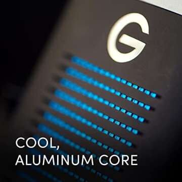 SanDisk Professional 1TB G-DRIVE PRO SSD - Ultra-Rugged Portable External NVMe Solid State Drive, Up to 2800MB/s, Thunderbolt 3 (40Gbps) - SDPS51F-001T-GBANB