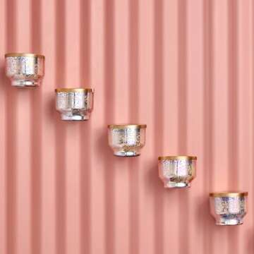 Capri Blue Volcano Scented Candles for Home - Mercury Iridescent Inverted Jar Candles - Housewarming Gifts for Women & Men - Long Burning Soy Wax Blend - Capri Blue Volcano (10 oz)