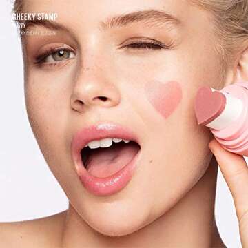 KAJA Cheeky Stamp | Gift, Blendable Blush | 06 Flirty - cheery cherry blossom | Cruelty-free, Vegan, Paraben-free, Sulfate-free, Phthalates-free, K-Beauty