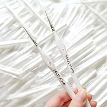 AmyCakes Professional Brush Duo for Cake Decorating