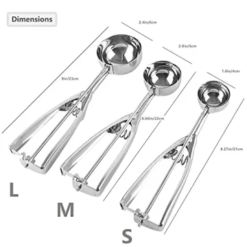 Perfect Cookie and Ice Cream Scoops Set of 3