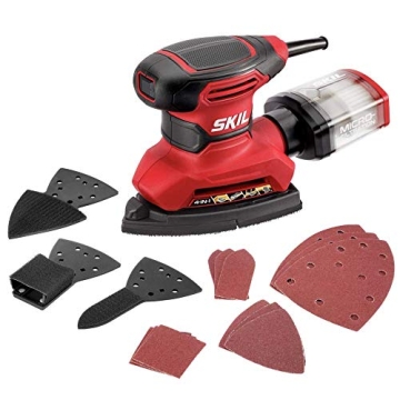 SKIL Detail Sander with Micro-Filter & 12 Sheets