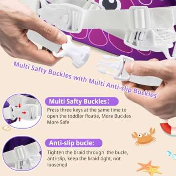 Elejolie Toddler Swim Vest for Safety and Fun