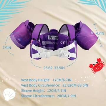Elejolie Toddler Swim Vest for Safety and Fun