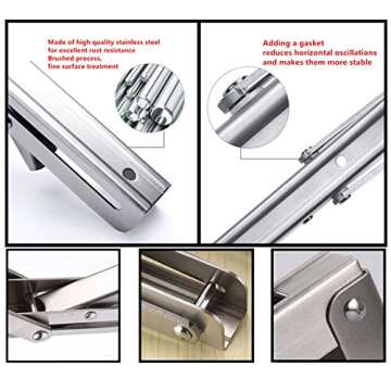 Toirxarn Heavy Duty Folding Shelf Brackets for Space Saving