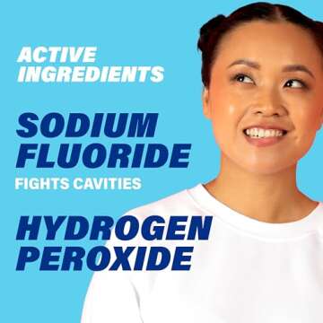 ACT Whitening + Anticavity Fluoride Mouthwash 16.9 fl. oz. With Zero Alcohol, Dye Free, Gentle Mint