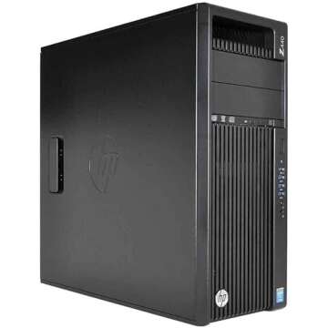 HP Z440 Business Workstation Desktop PC Intel Xeon CPU E5-1603 V3 2.80GHz 2TB HDD, 32 GB DDR4, NVIDIA NVS 310, DVD-RW, Windows 10 Pro (Renewed)