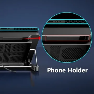 LIANGSTAR Laptop Cooling Pad with Six Quiet Fans and Adjustable Settings