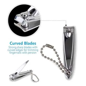 Nail Clipper Stocking Stuffers for Men & Women, Mens Stocking Stuffers Ideas, Funny Gifts Christmas Stocking Stuffer for Dad, and Adults Man Men's 6-Pack Fingernail & Toenail Cutter