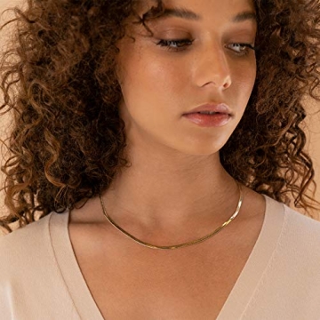 Stylish 14K Gold Plated Adjustable Choker Necklace