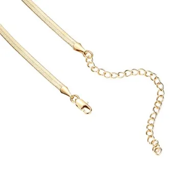 Stylish 14K Gold Plated Adjustable Choker Necklace