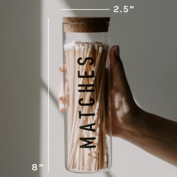 Sweet Water Decor 7" Hearth Matches in Apothecary Jar