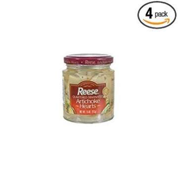 Reese Quartered Marinated Artichoke Hearts 7.5 Ounce (Pack of 4)