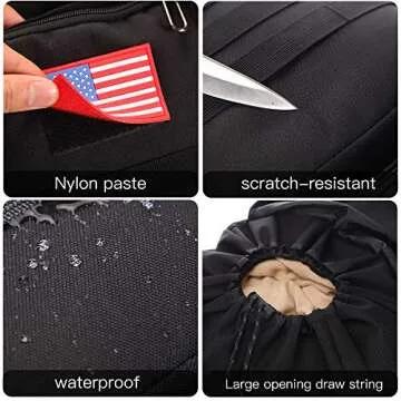 70l Hiking Backpack for Men Waterproof Military Camping Rucksack Travel Daypack