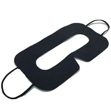 VR Mask Disposable Eye Cover Mask, Prevent Eye Infections （ Black 50 pcs）…