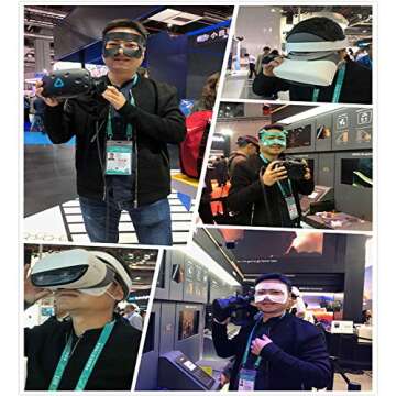 VR Mask Disposable Eye Cover Mask, Prevent Eye Infections （ Black 50 pcs）…