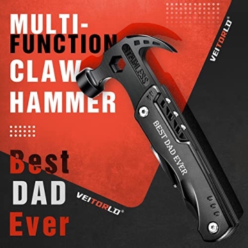 VEITORLD 14-in-1 Multitool Hammer for Dad Gifts