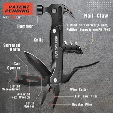 VEITORLD 14-in-1 Multitool Hammer for Dad Gifts