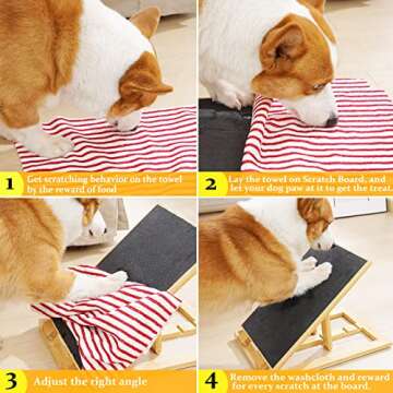 VIROTEE Dog Scratch Pad - Stress-Free Nail Care Solution