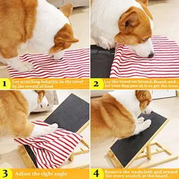 VIROTEE Dog Scratch Pad - Stress-Free Nail Care Solution