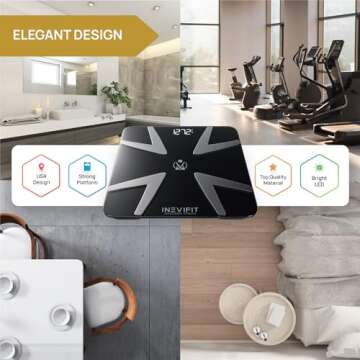 INEVIFIT Smart Body Fat Scale with Bluetooth Sync