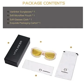 Trendy VANLINKER Wrap Around Sunglasses for Men and Women