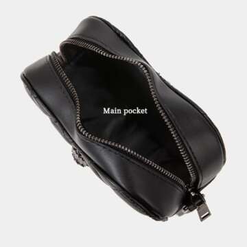 Rejolly Quilted Heart Shaped Purse for Women Crossbody Bag PU Leather Shoulder Bag Cute Diamond Clutch Purse with Chain Strap Black