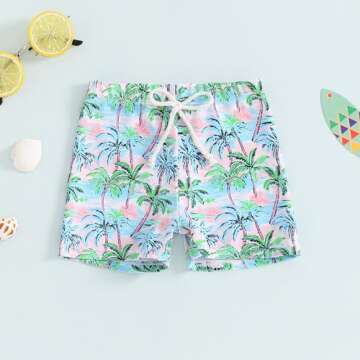 Baby Boy Swimsuit Toddler Baby Boy Beach Swim Shorts Bathing Suitt Swimsuit Swimwear Shorts Boys Swi...