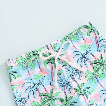 Baby Boy Swimsuit Toddler Baby Boy Beach Swim Shorts Bathing Suitt Swimsuit Swimwear Shorts Boys Swim Trunks (AD-Pink,6-12 Months)