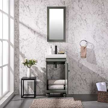 Legion Furniture 18-inch Green Bathroom Vanity for Small Spaces