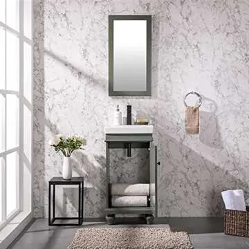 Legion Furniture 18-inch Green Bathroom Vanity for Small Spaces