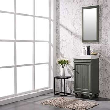 Legion Furniture 18-inch Green Bathroom Vanity for Small Spaces