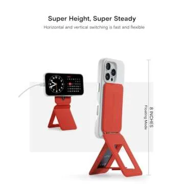 MOFT Phone Tripod Stand Compatible with iPhone 16/15/14/13/12 Series, Angle Adjustment & Strong Magn...