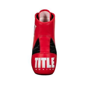 Title Boxing Speed-Flex Encore Mid-Top Shoes: Boxing Shoes, MMA Shoes, Boxing Boots, Kickboxing Shoes, Boxing Equipment, Footwear Red/Black