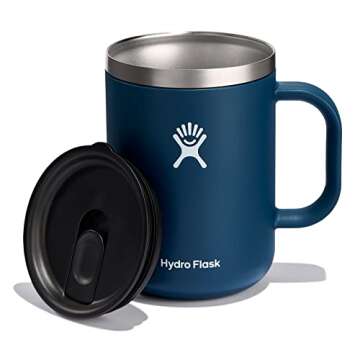 Hydro Flask Mug - Insulated Travel Portable Coffee Tumbler with Handle 24 Oz