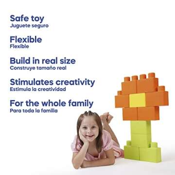 IBRICK Foam Building Blocks 40-Piece Educational Set