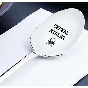 Boston Creative Company Cereal Killer Spoon | Customized Engraved Gift for Cereal Lovers