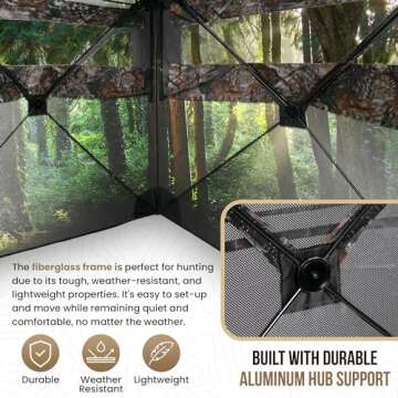 Mounted Heroes See Through Hunting Blind for Easy Setup and Comfort