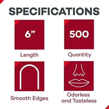 Dealmed 6" Senior Tongue Depressors - 500 Count for Crafts and More