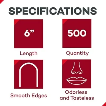 Dealmed 6" Senior Tongue Depressors - 500 Count for Crafts and More